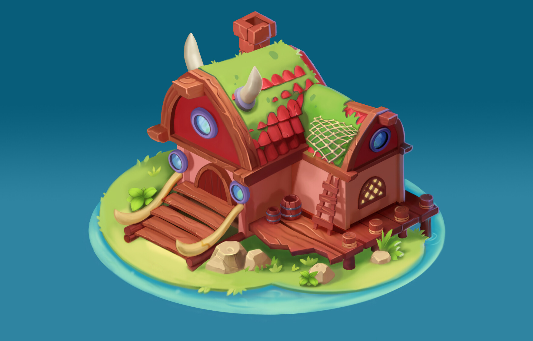 ArtStation Viking house