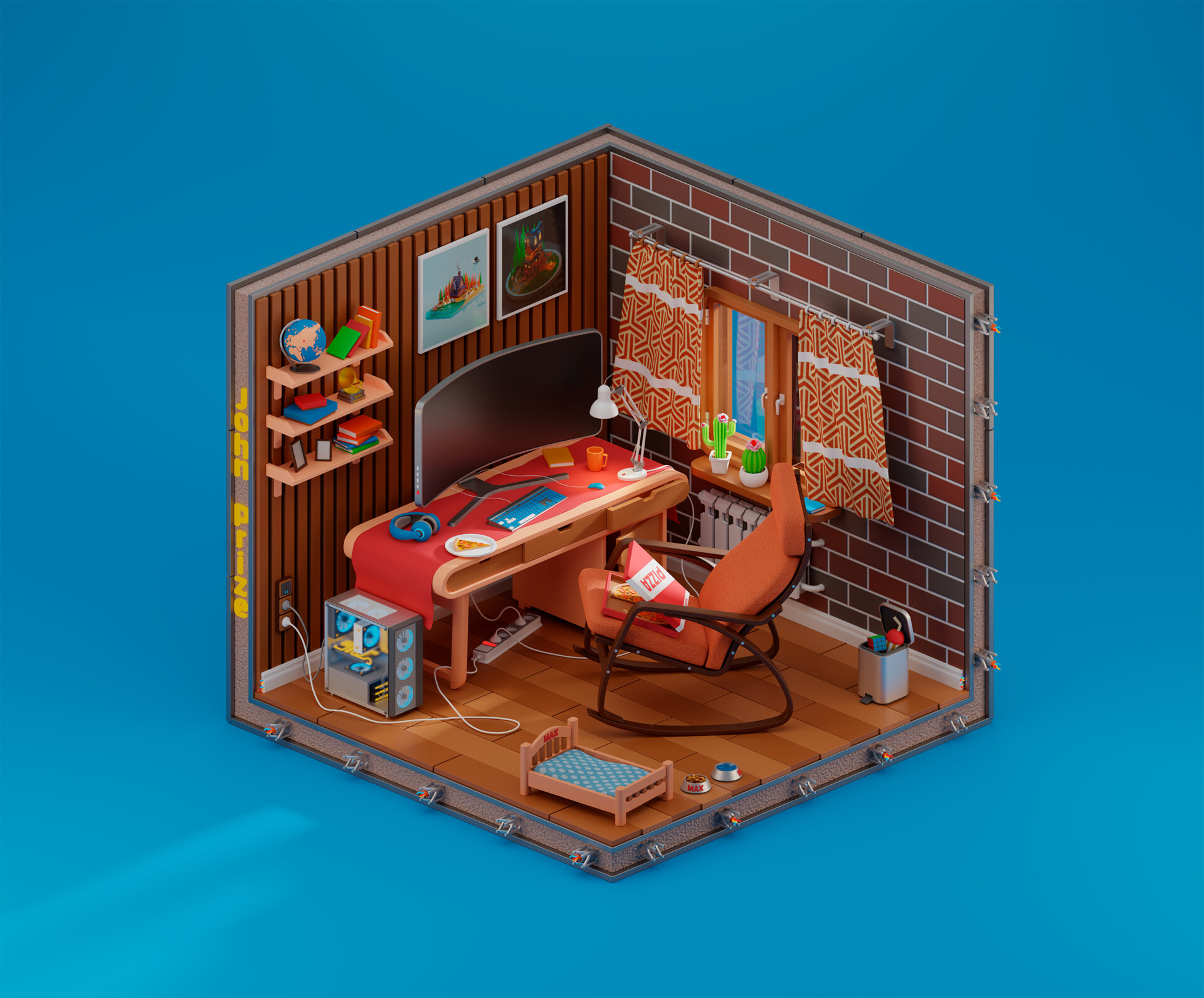 ArtStation - 3D Artist's Room