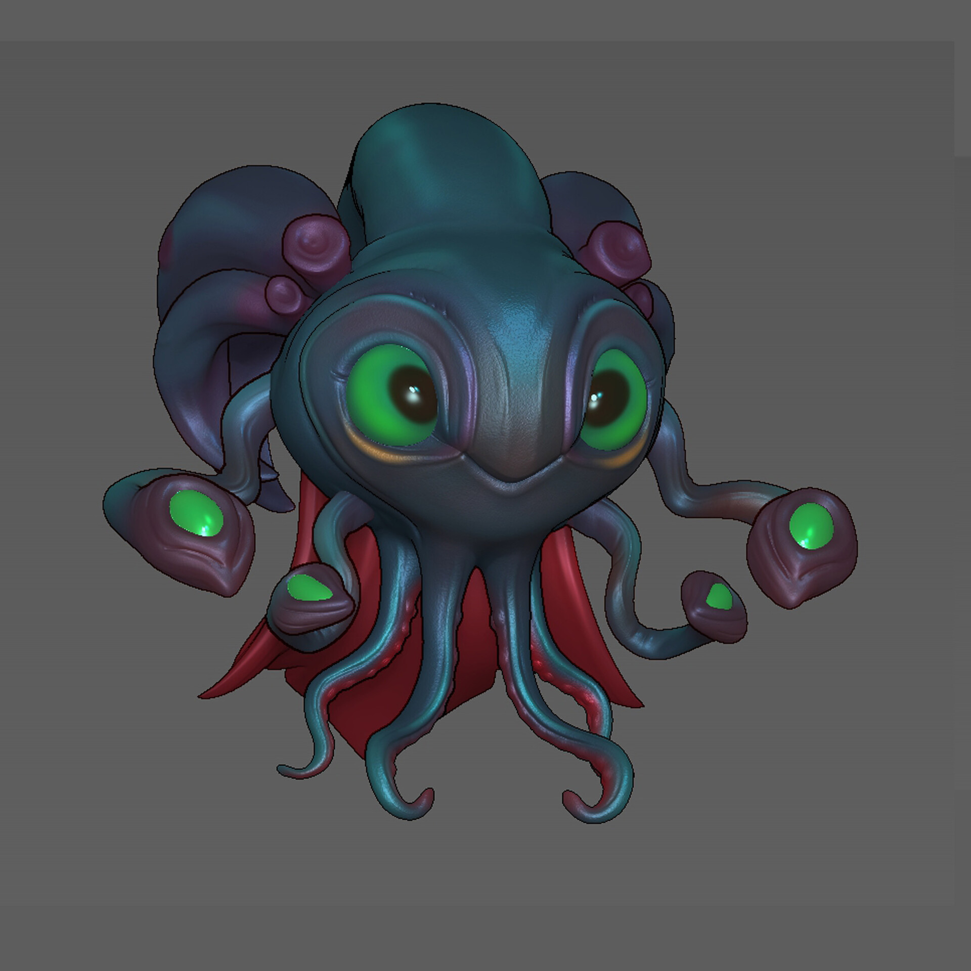 Artstation - Squid Girl Creature Design