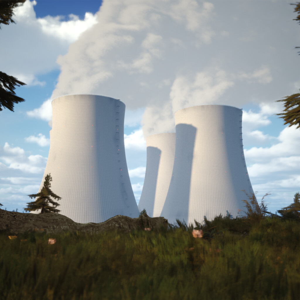 Artstation Procedural Nuclear Cooling Tower