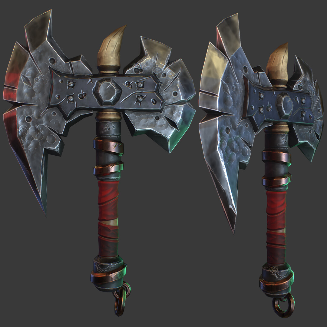 Artstation - Stylized Axe War Lowpoly