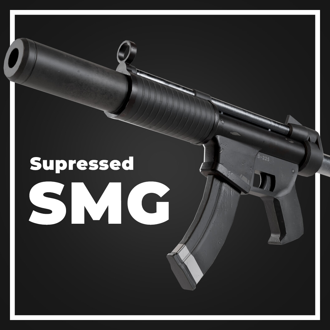 ArtStation - Fortnite Suppressed SMG (Fan Art)