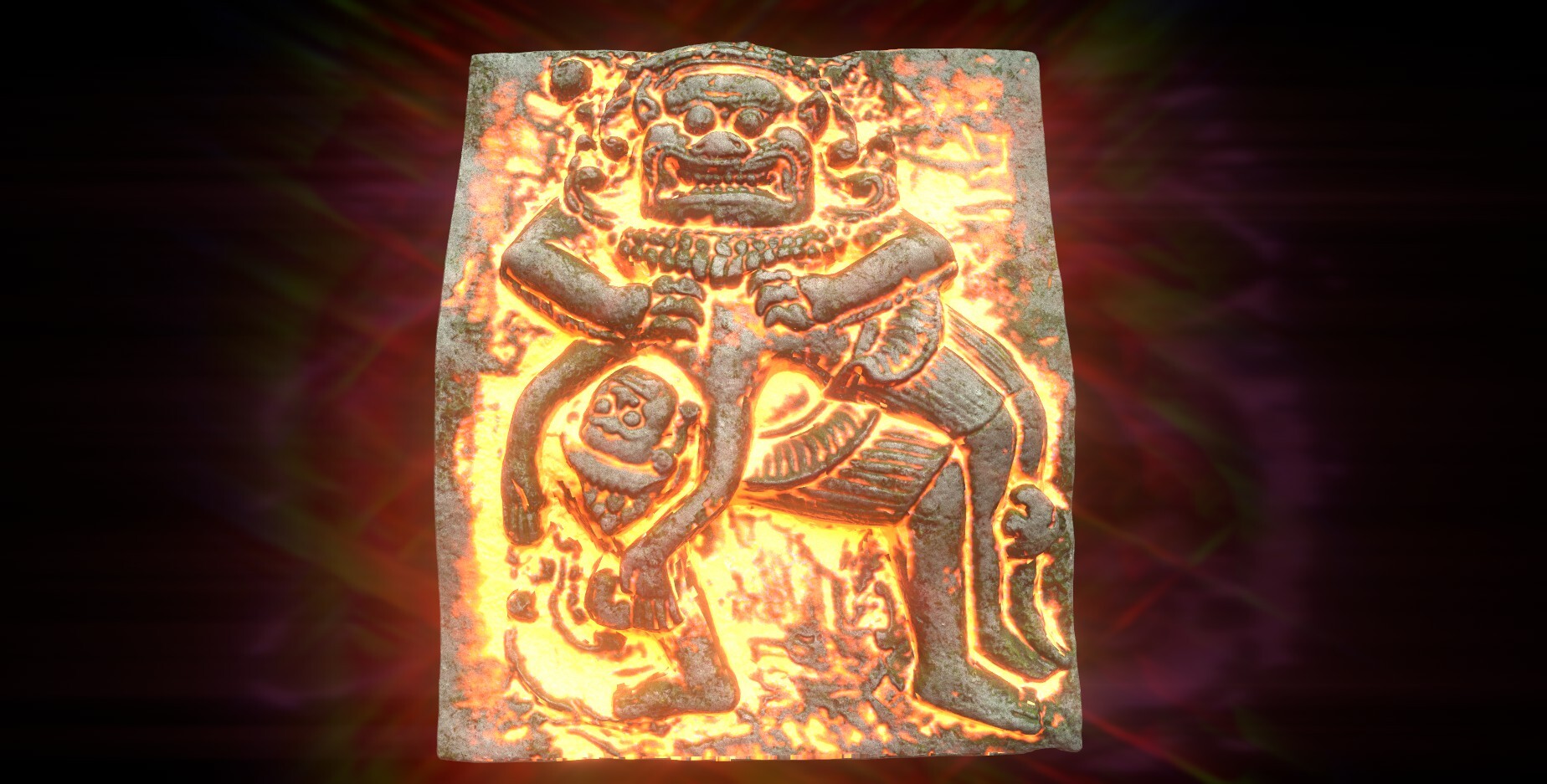 ArtStation - Antique Khmer Style Vishnu Avatar - Narasimha or Narasingh