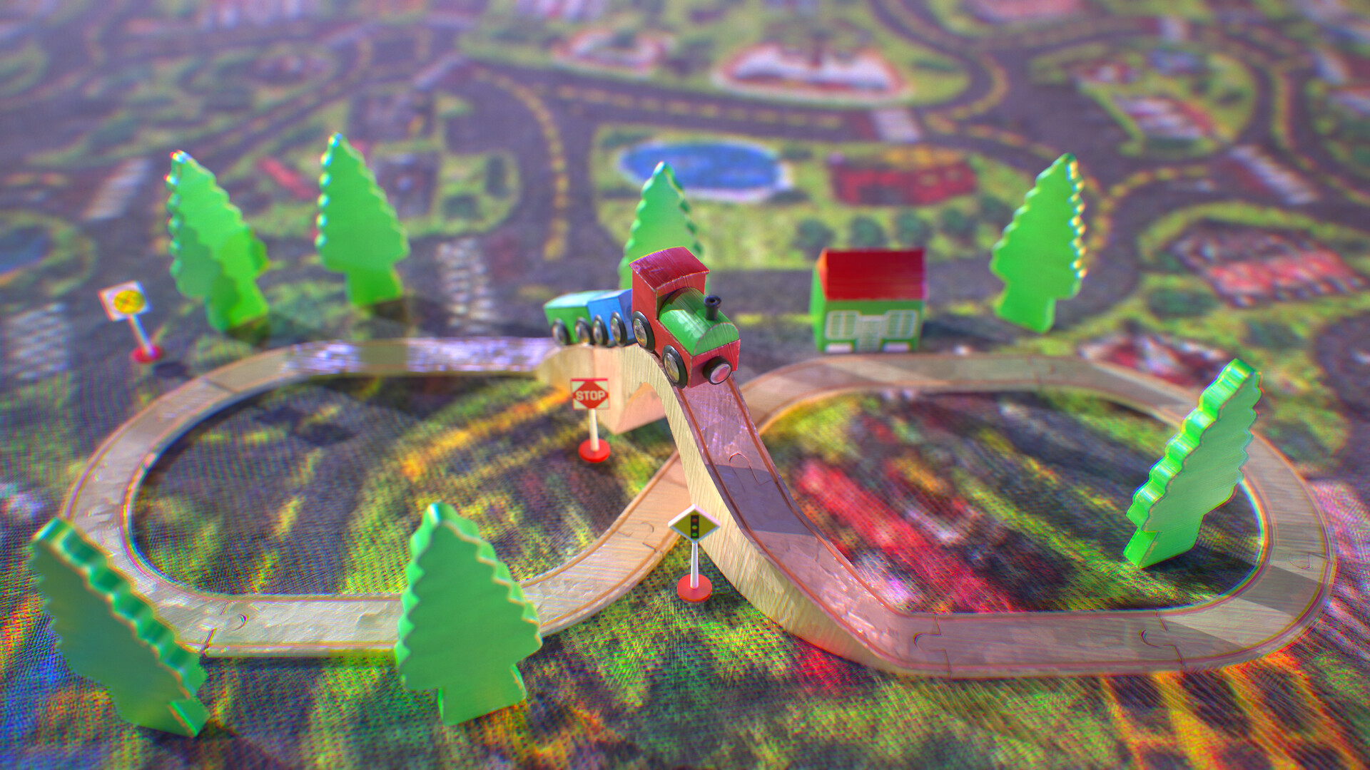 ArtStation Wooden Toy Train