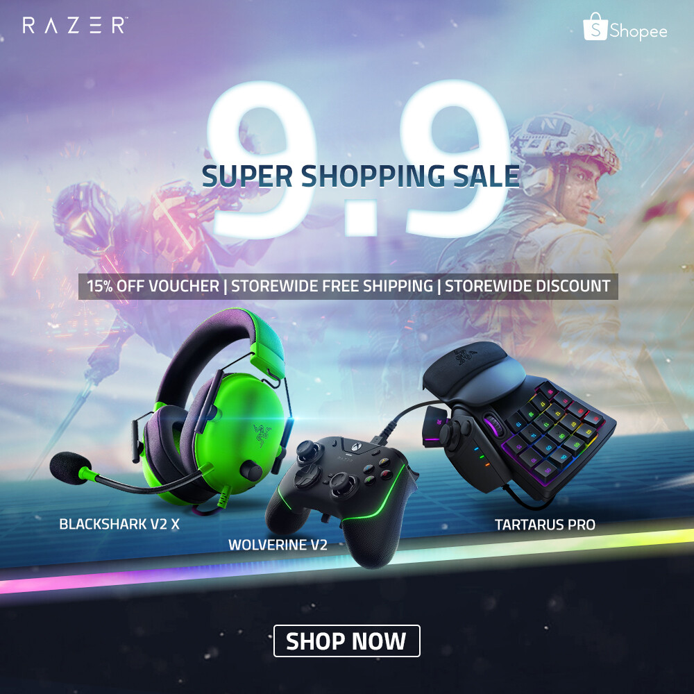 ArtStation Ecommerce Shopee 9.9 Super Shopping Sale for Razer