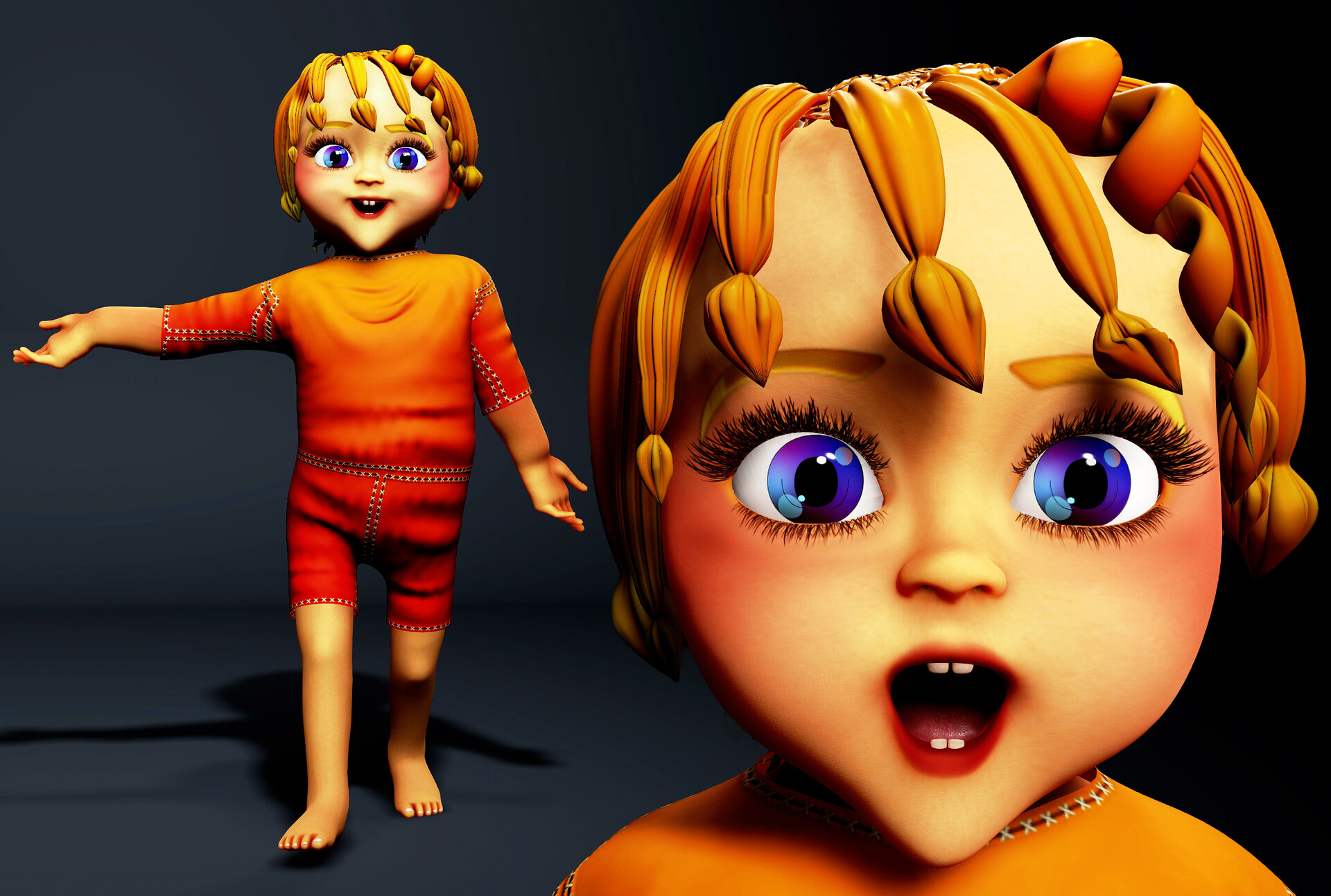 ArtStation - 3D Cartoon Character with Cartoon as well Photorealist ...