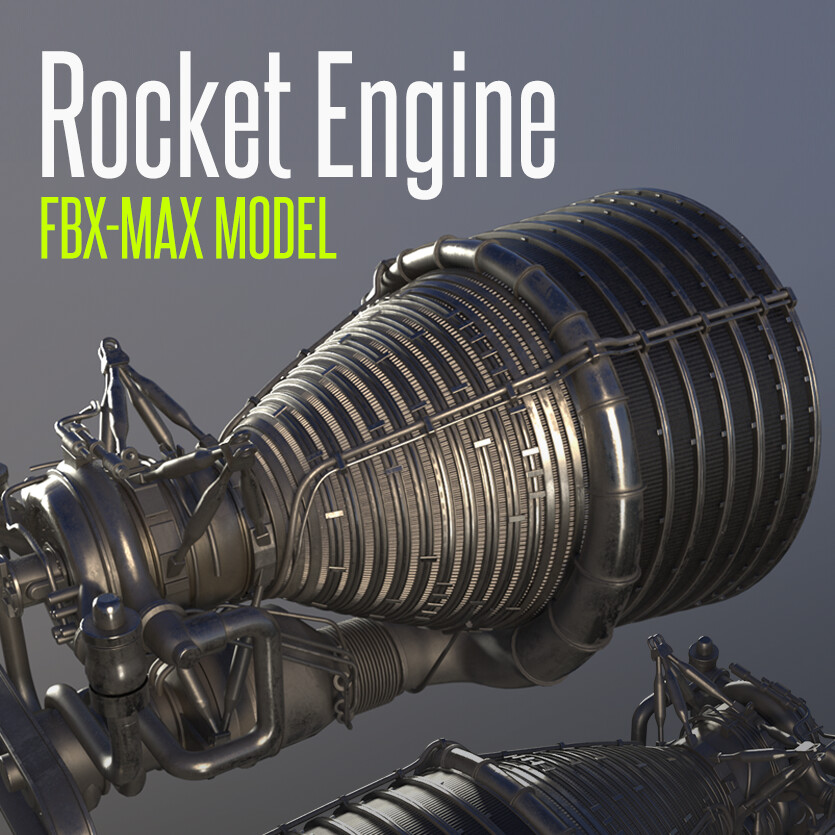 ArtStation Rocket Engine Rocketdyne F1