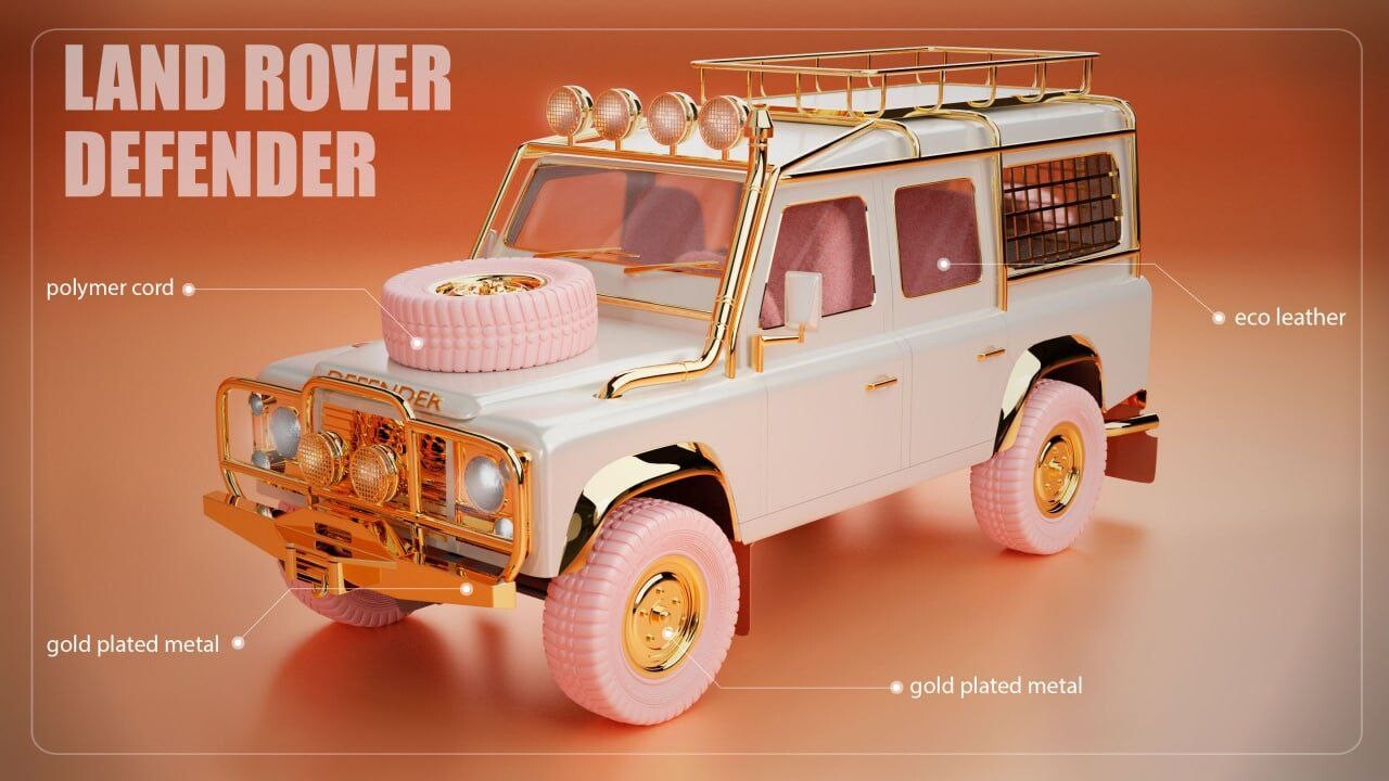 ArtStation - Stylized Land Rover Defender