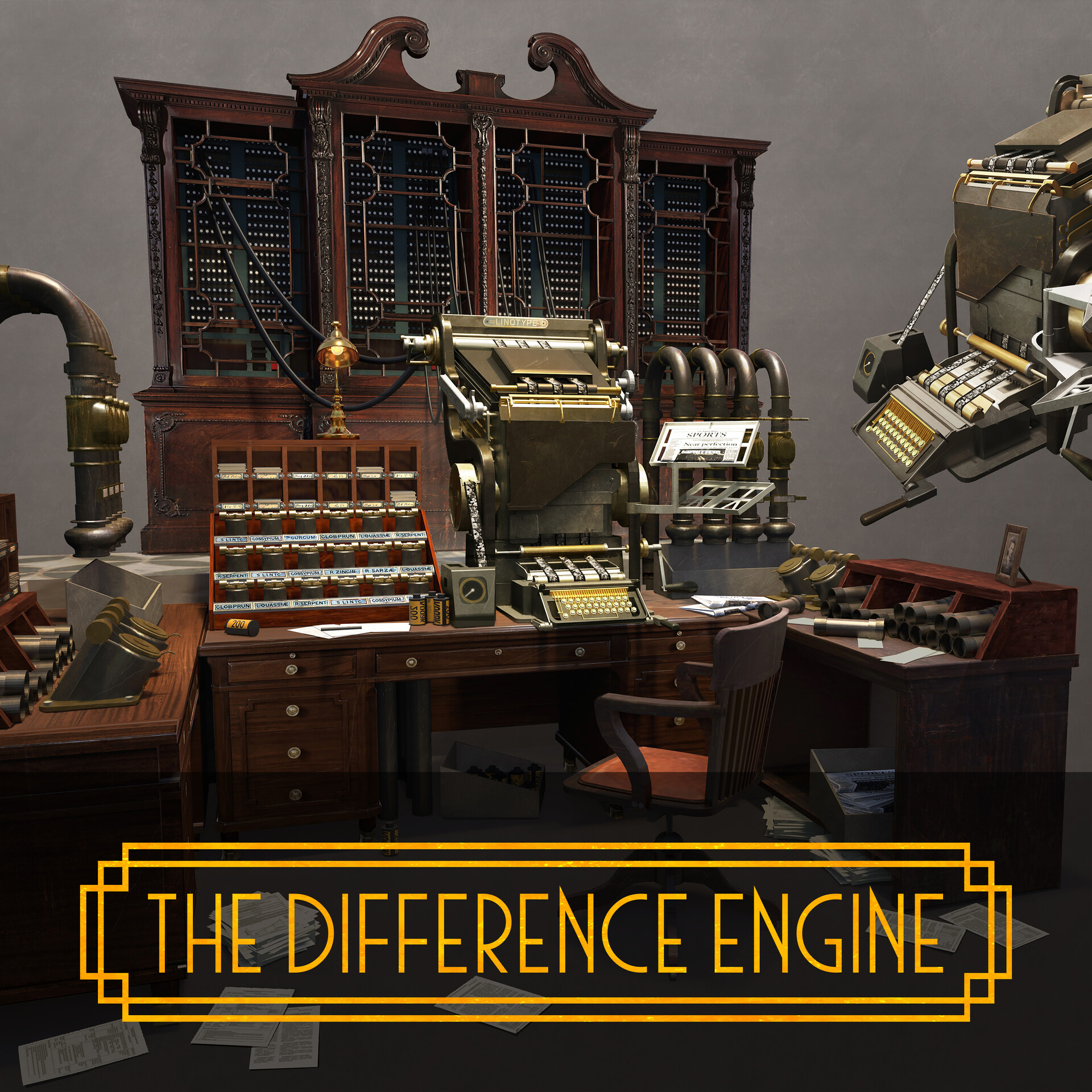ArtStation The Difference Engine Workdesk