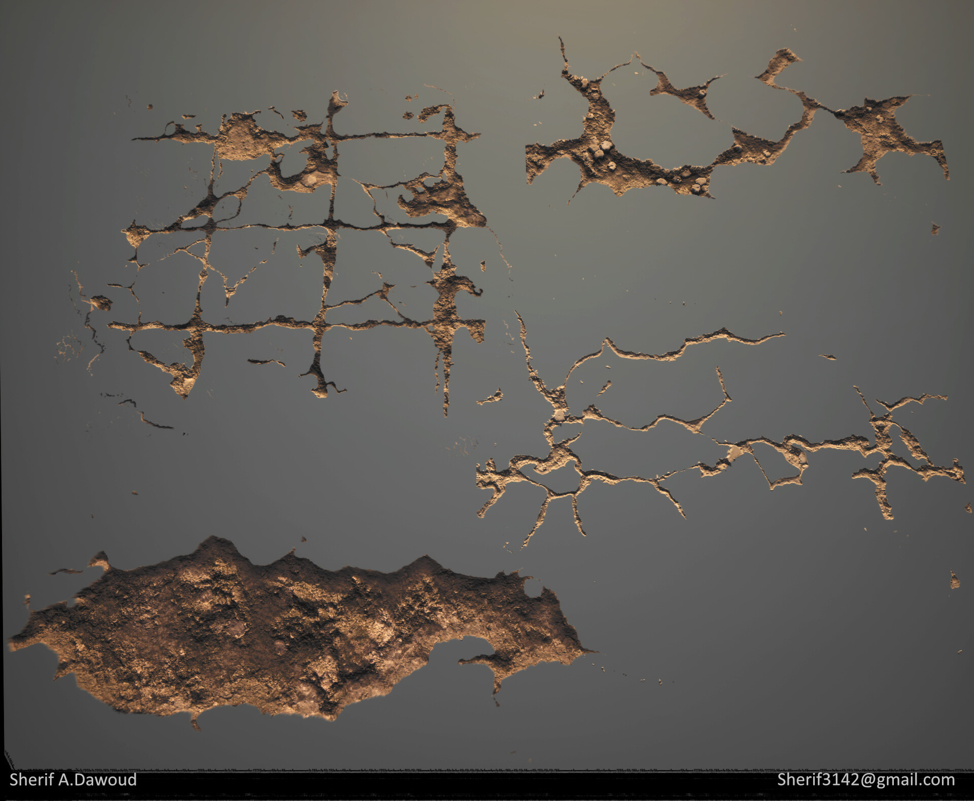 Artstation damage decals substance designer ue5