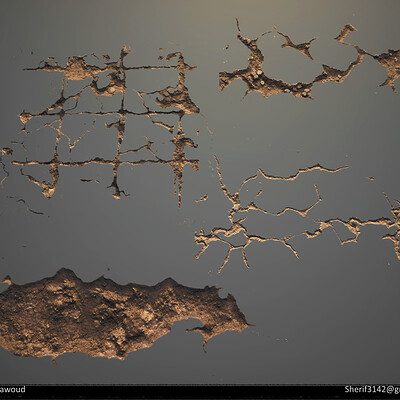 Damage Decals - Substance Designer/ UE5