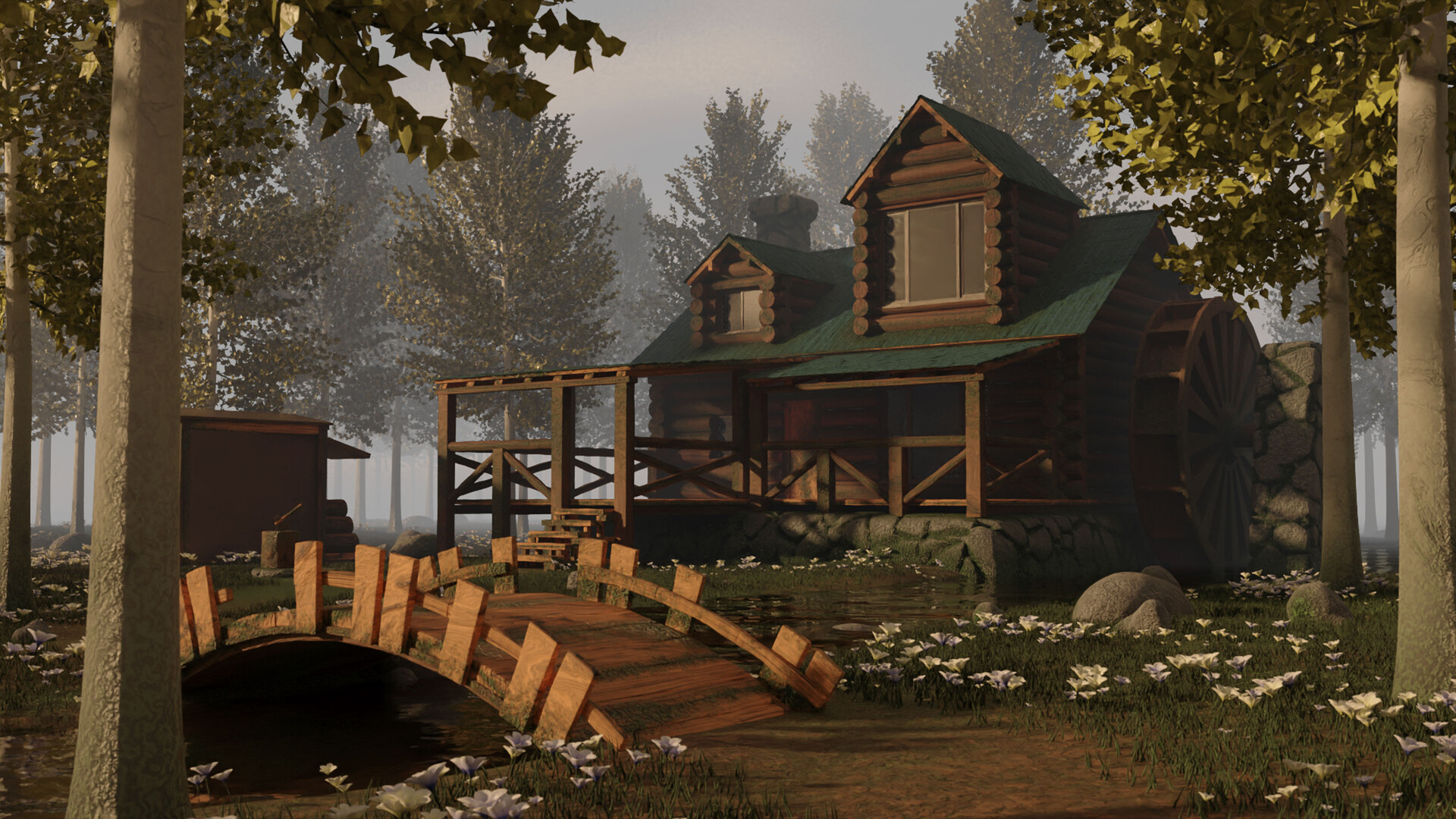 ArtStation - Environment Concept Art - Cabin in the Woods