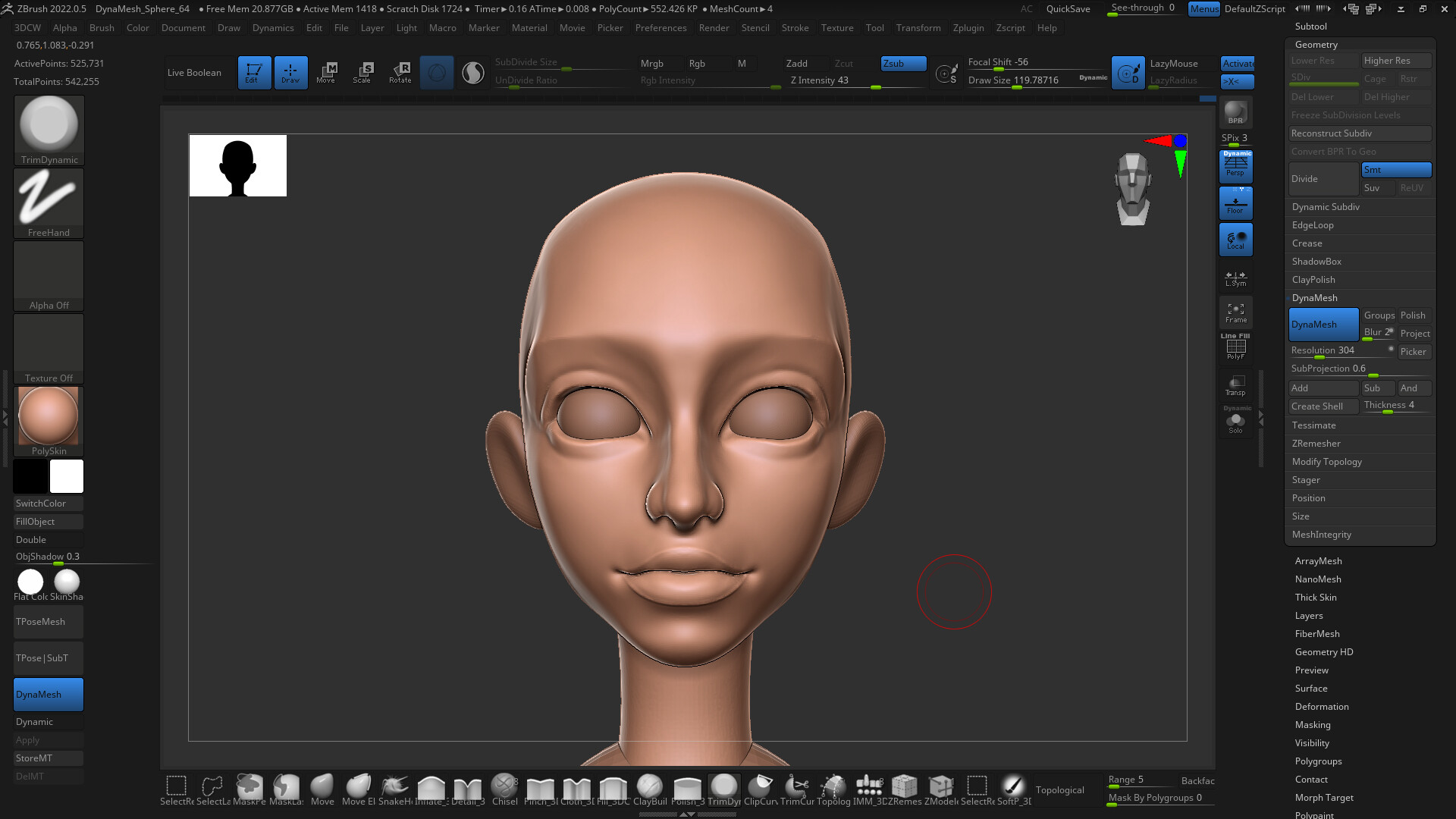 ArtStation - Face Sculpting using ZBrush