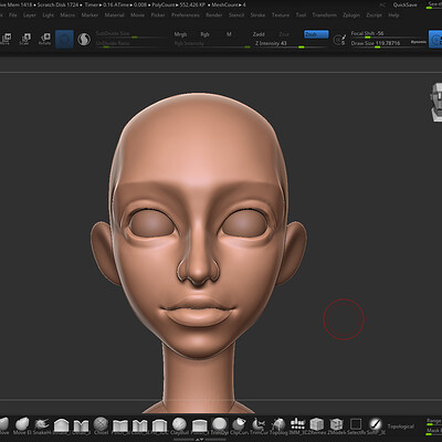 Face Sculpting using ZBrush