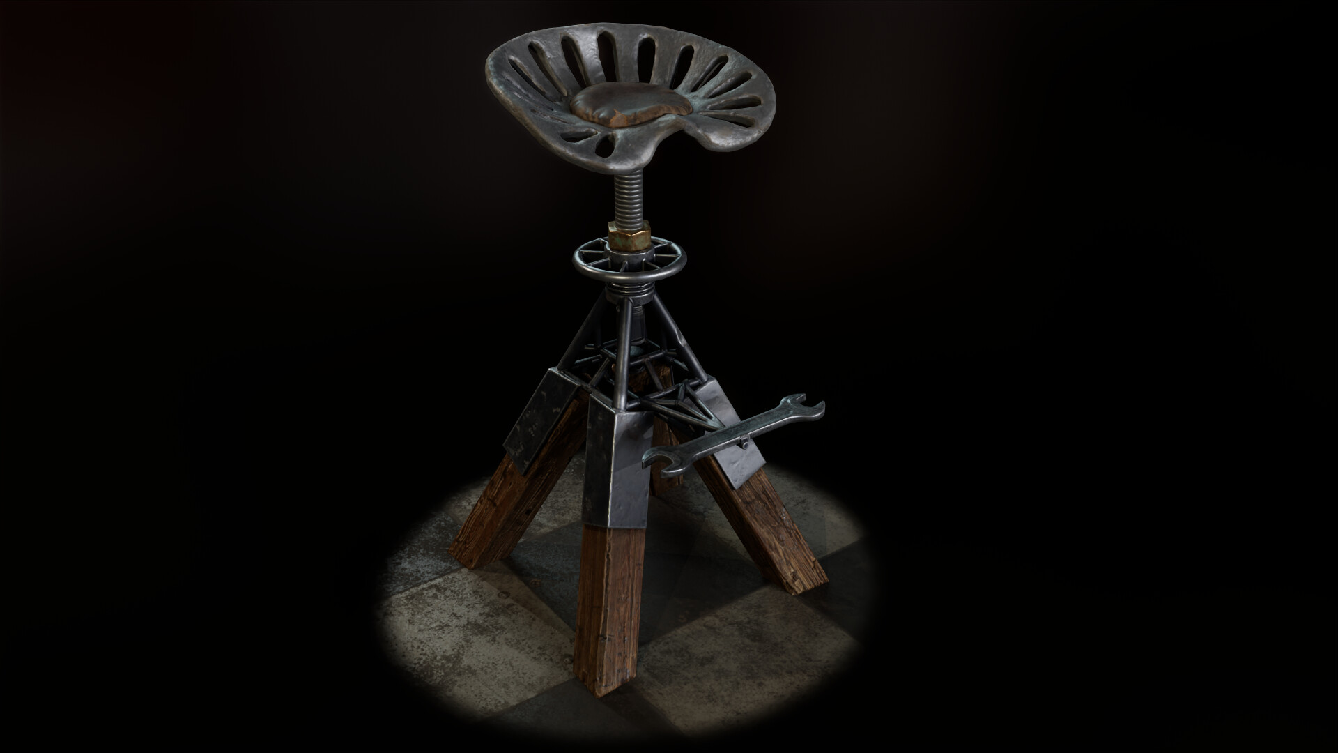 ArtStation - Workshop stool