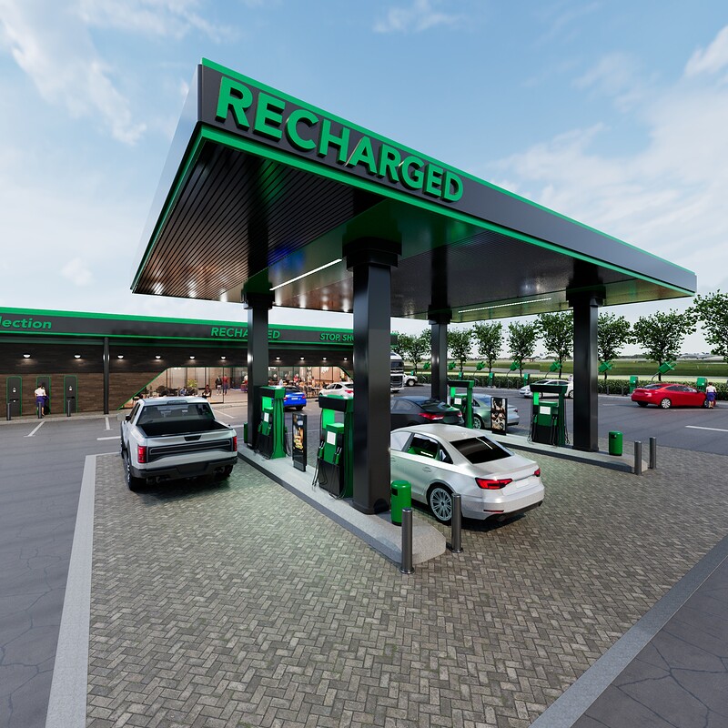 Petrol station concept