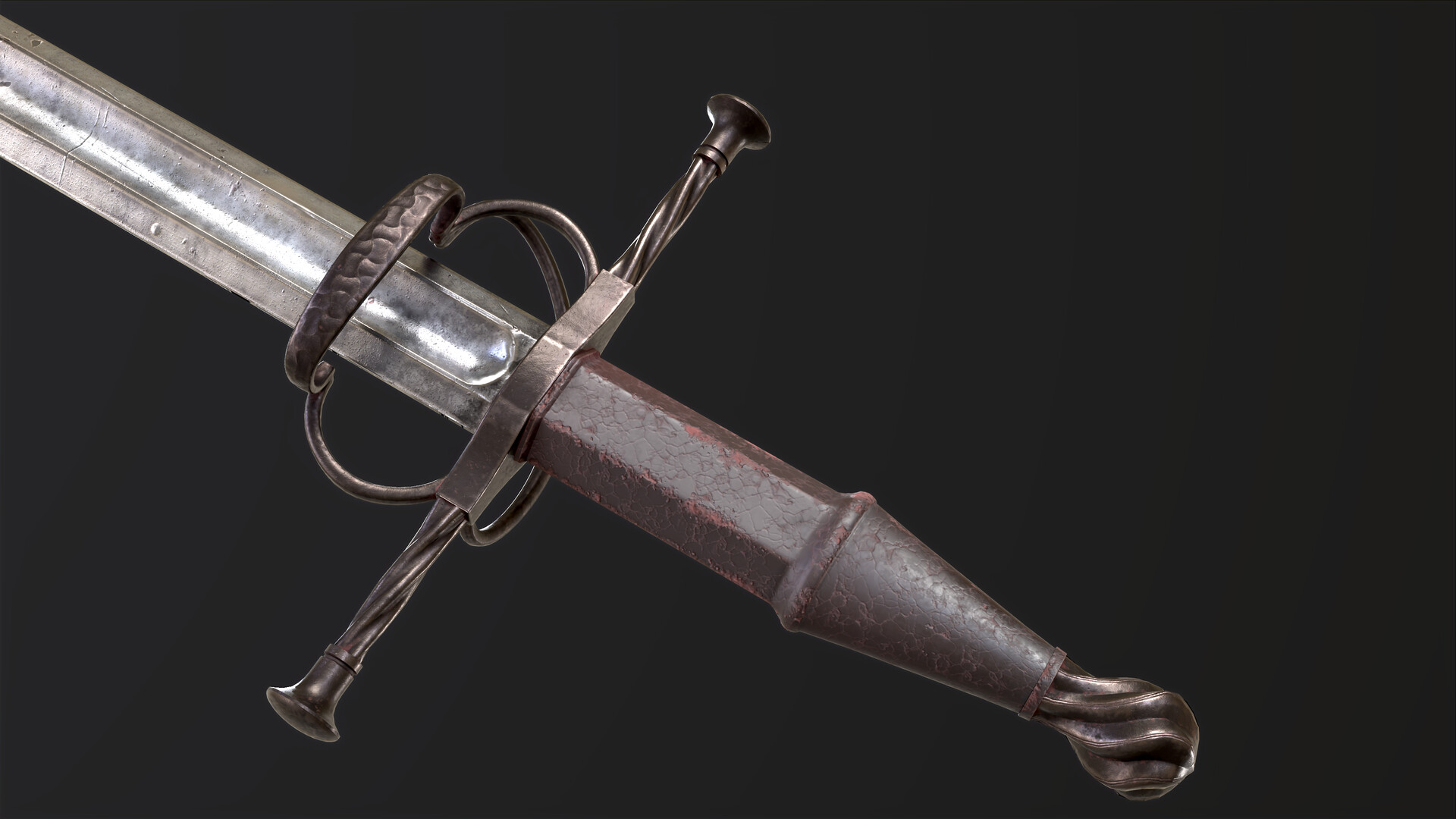 ArtStation German bastard sword 16th century