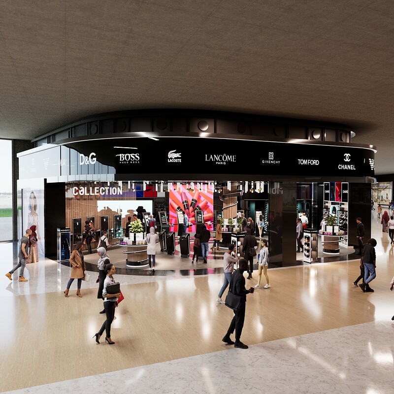 Airport retail unit concept