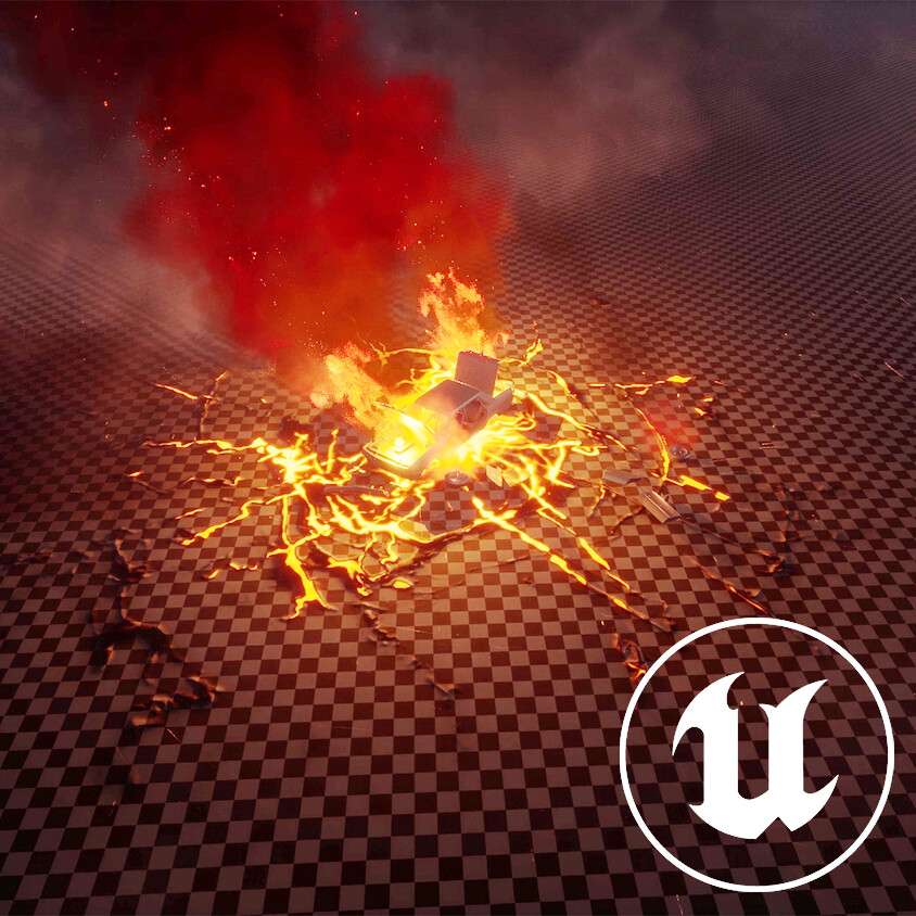 ArtStation Car explosion