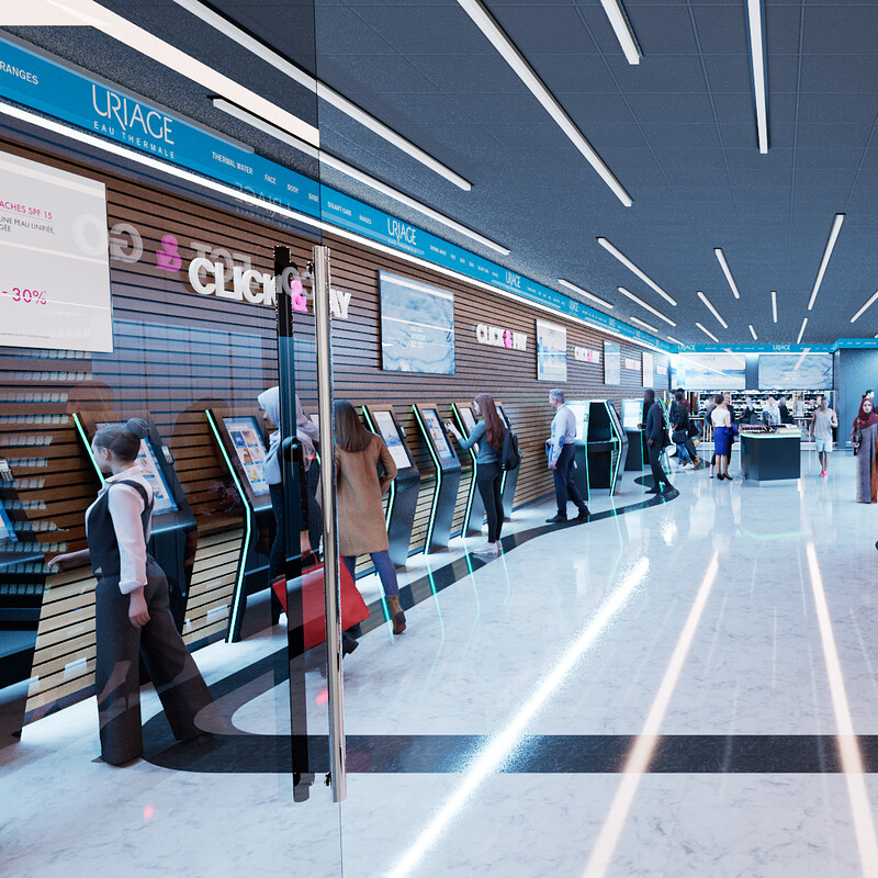 Shopping centre store unit concept