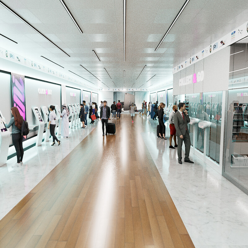 Shopping centre store unit concept