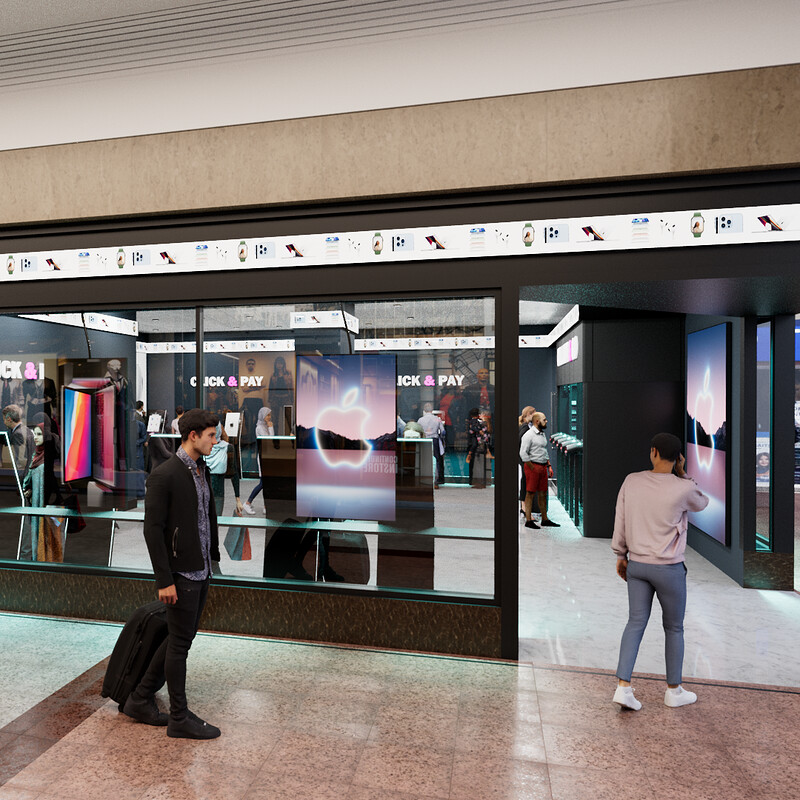Shopping centre store concept