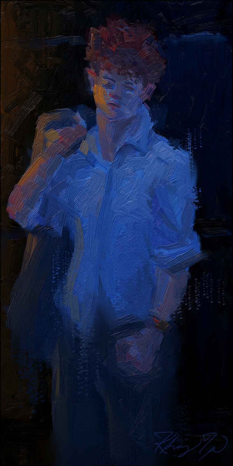 Portrait in Blue Hour