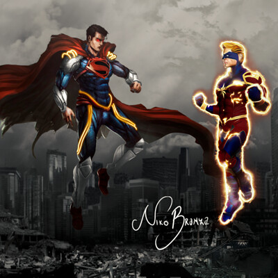 ArtStation - Superman and Shazam v Black Adam