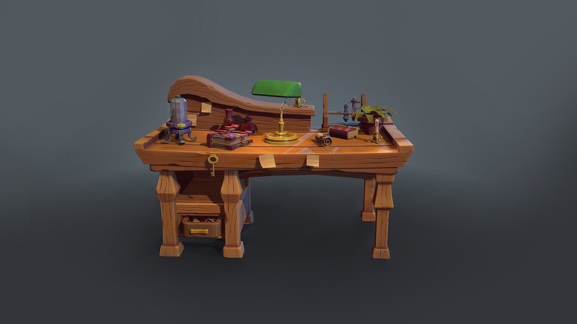 ArtStation Stylized desk