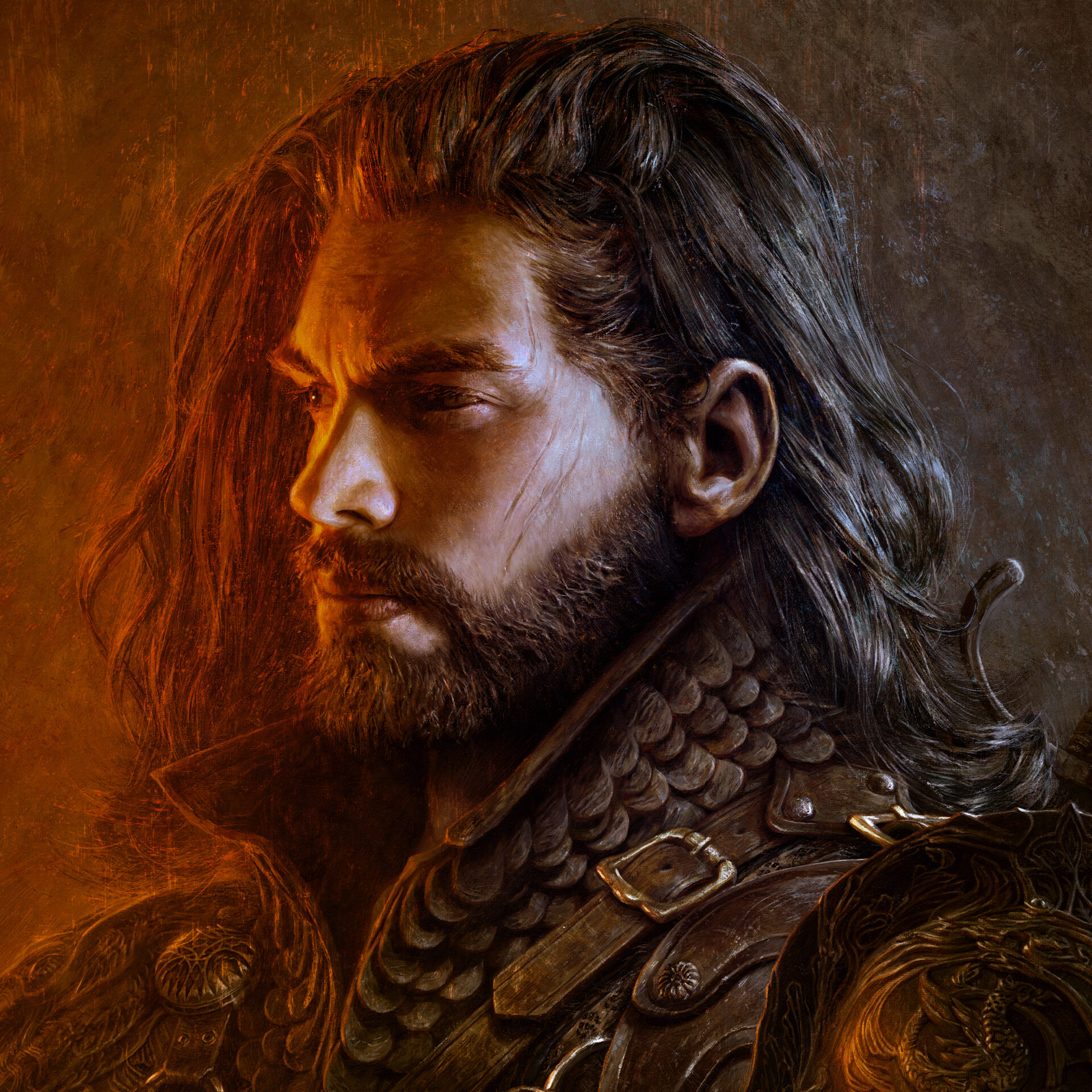 ArtStation - Swordsman Character Study/Painting