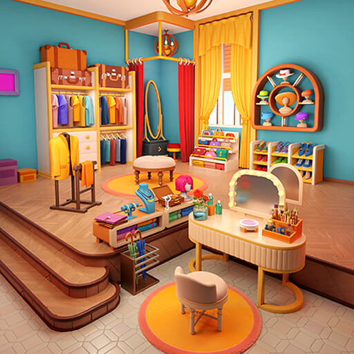 ArtStation Dressingroom / Mergedom Home Design Merge Mobile Game