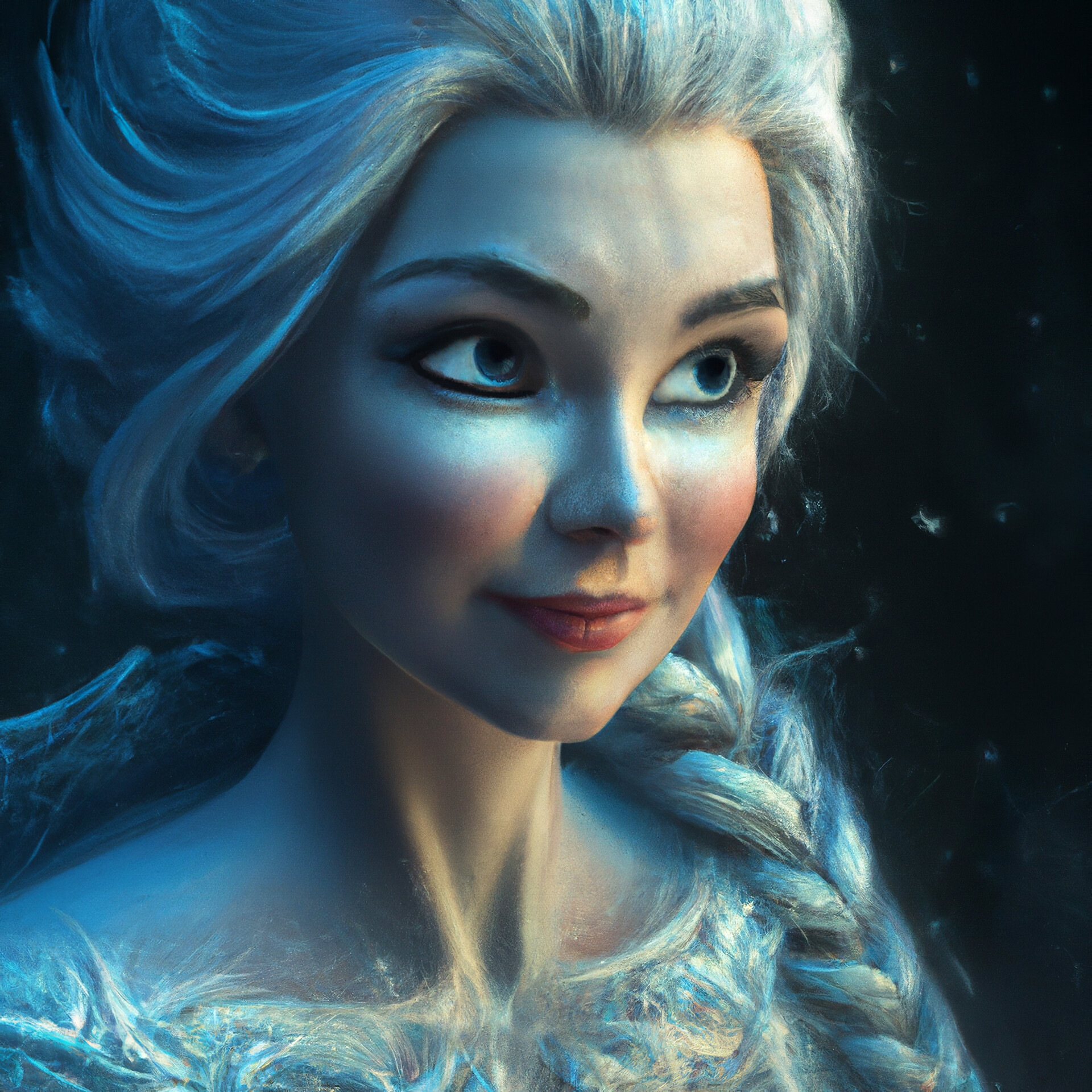 ArtStation   Disney Pixar   Queen Elsa (Portrait)