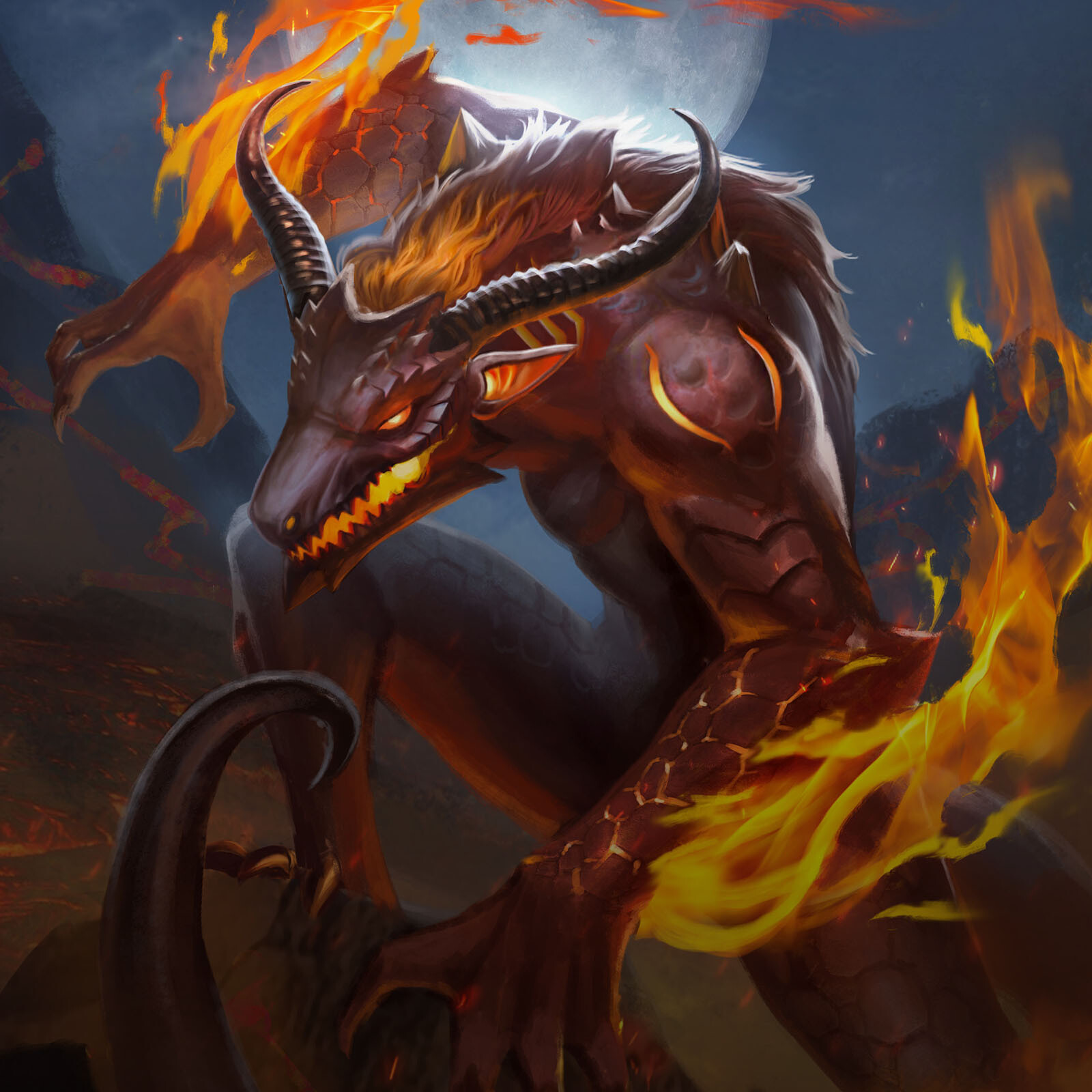 ArtStation - Lycus, of the Scorched - Zone TCG