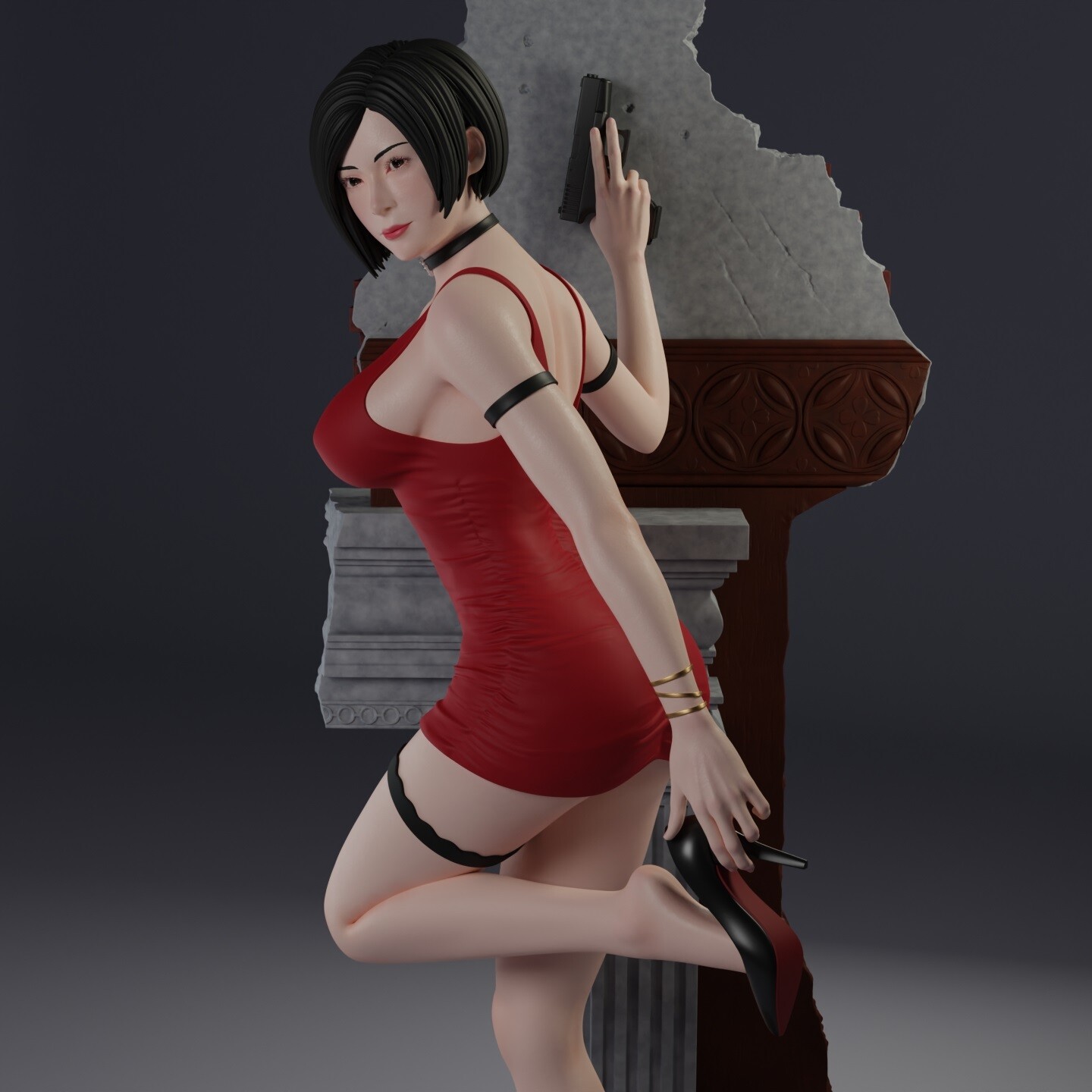 Resident Evil 4 Remake - Ada Wong 3D Print Model by qaz