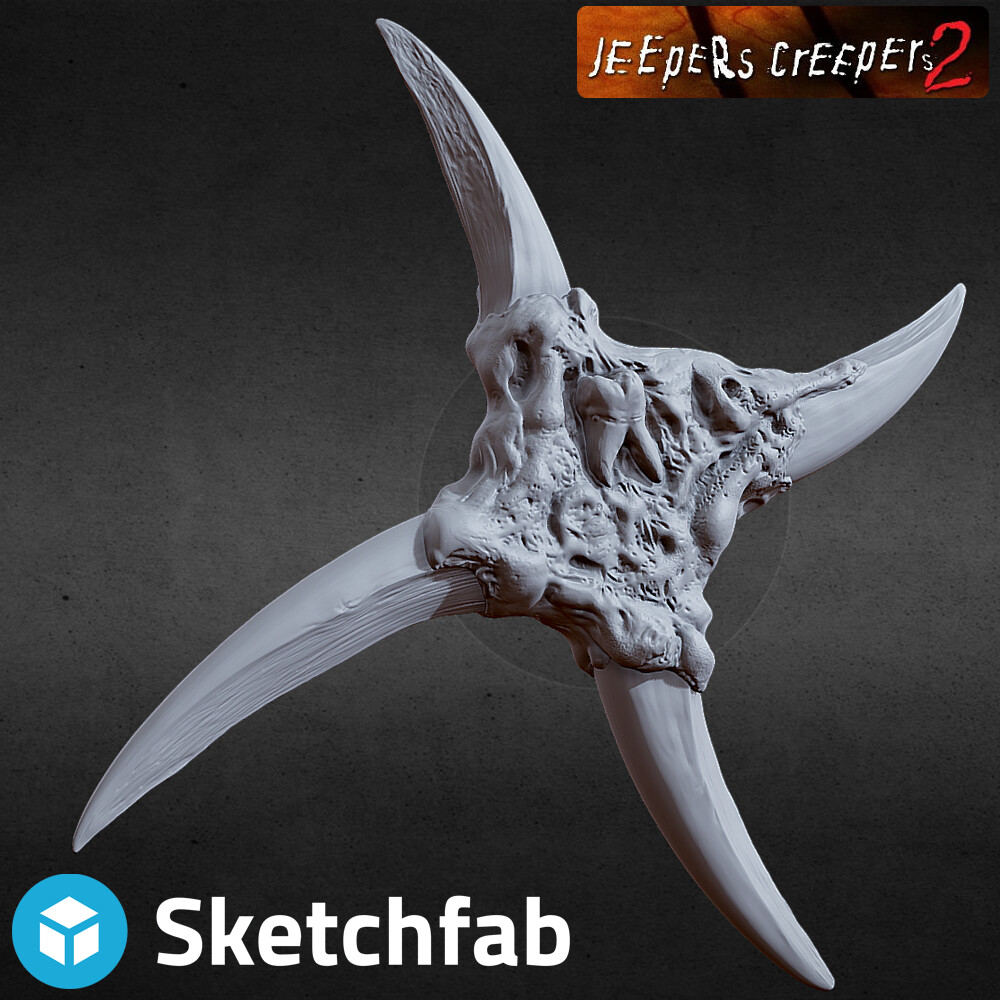 ArtStation JEEPERS CREEPERS 2 THROWING STAR 3D PRINTABLE