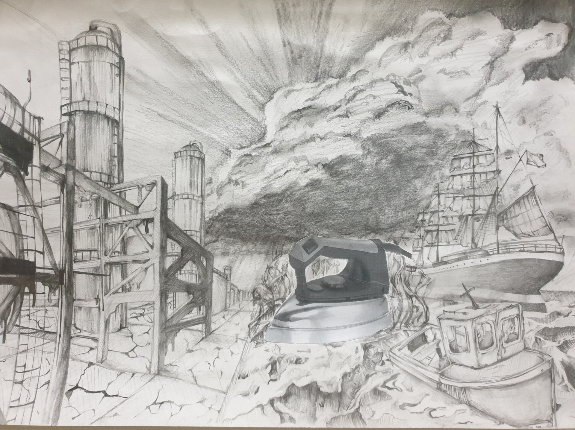ArtStation pencil drawing project I did for school