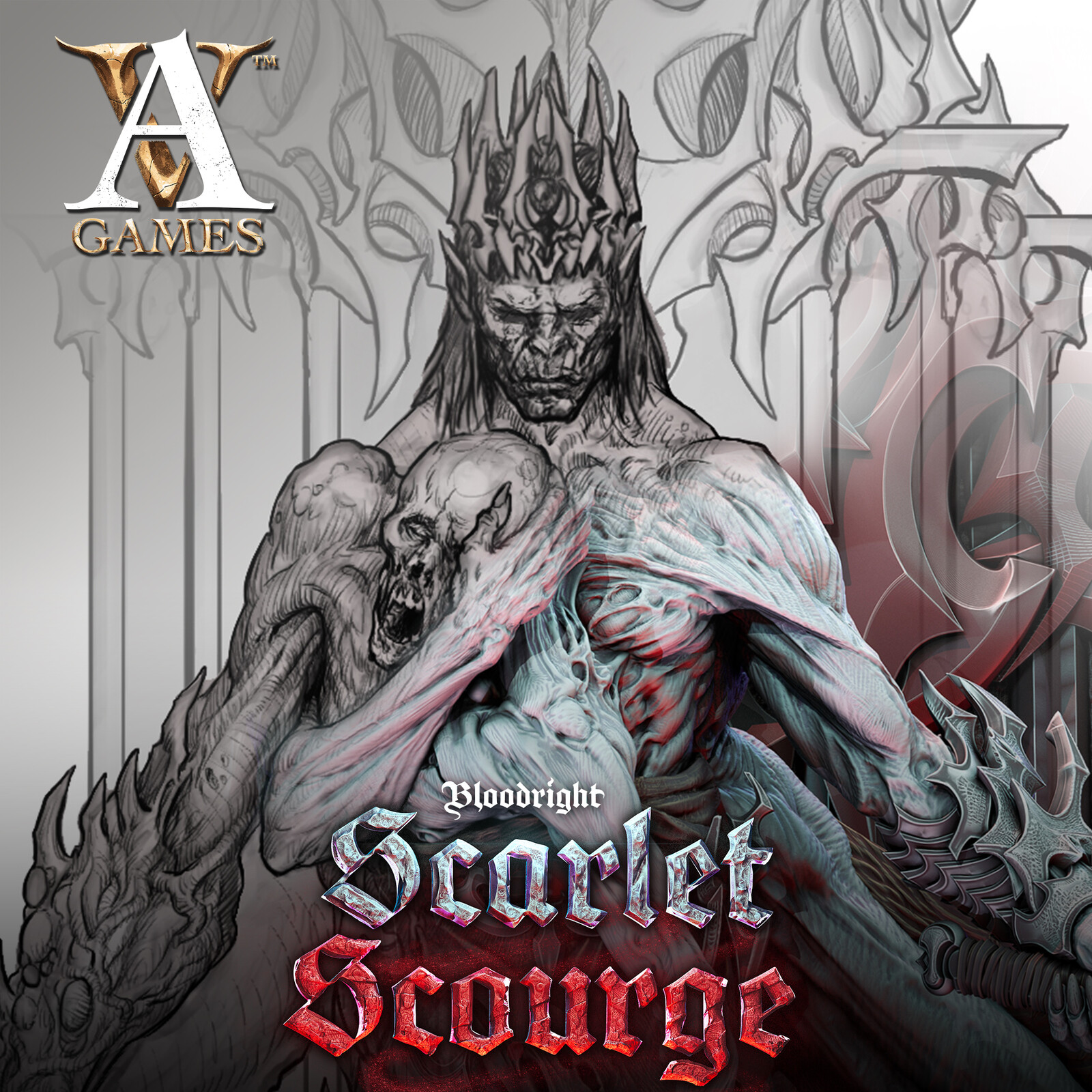 Bloodright - Scarlet Scourge miniature concepts