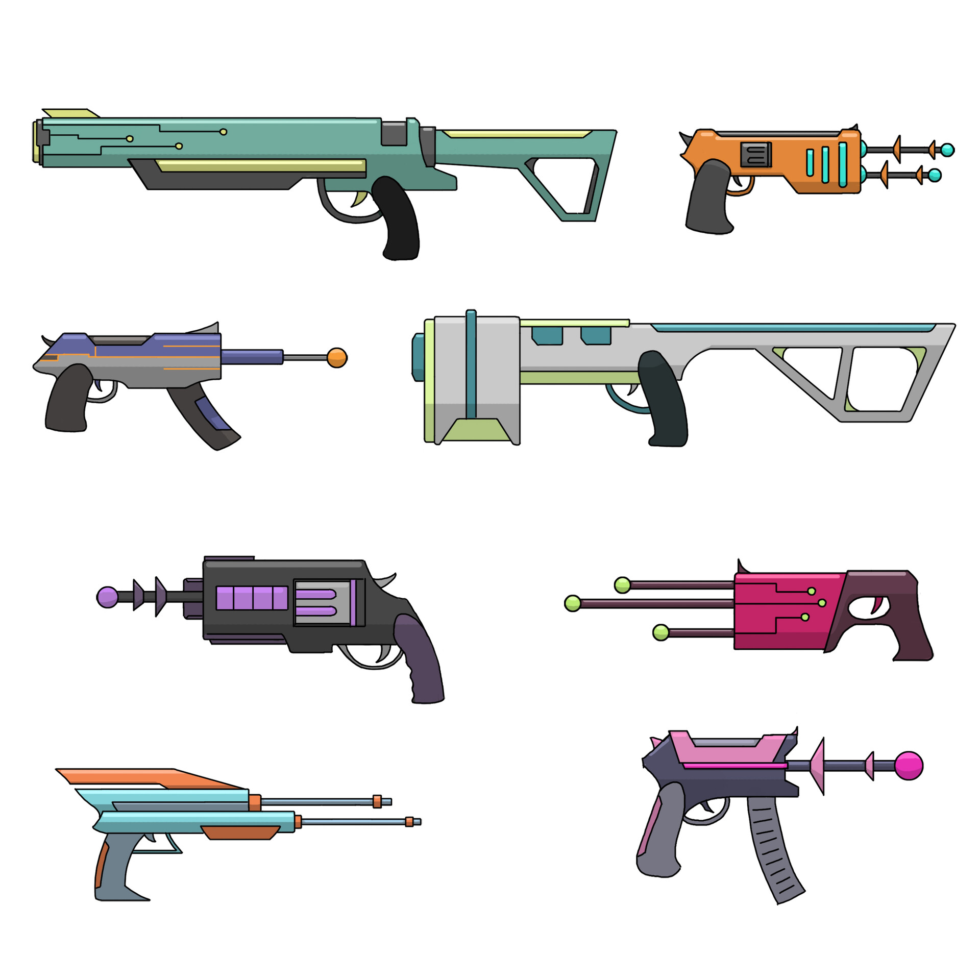 ArtStation - Unofficial Rick and Morty Designs - Gun Props