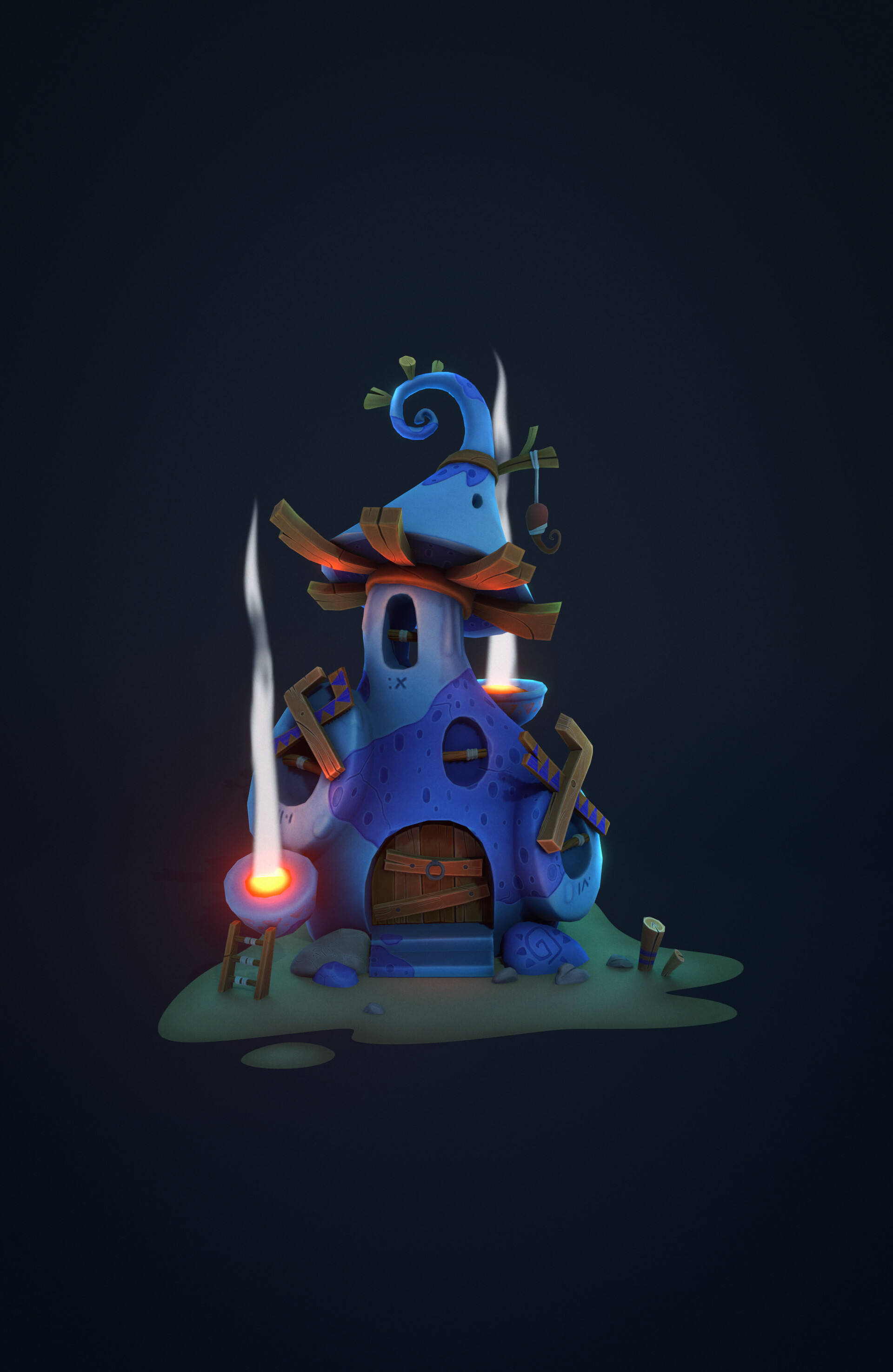 ArtStation - Blue magic house