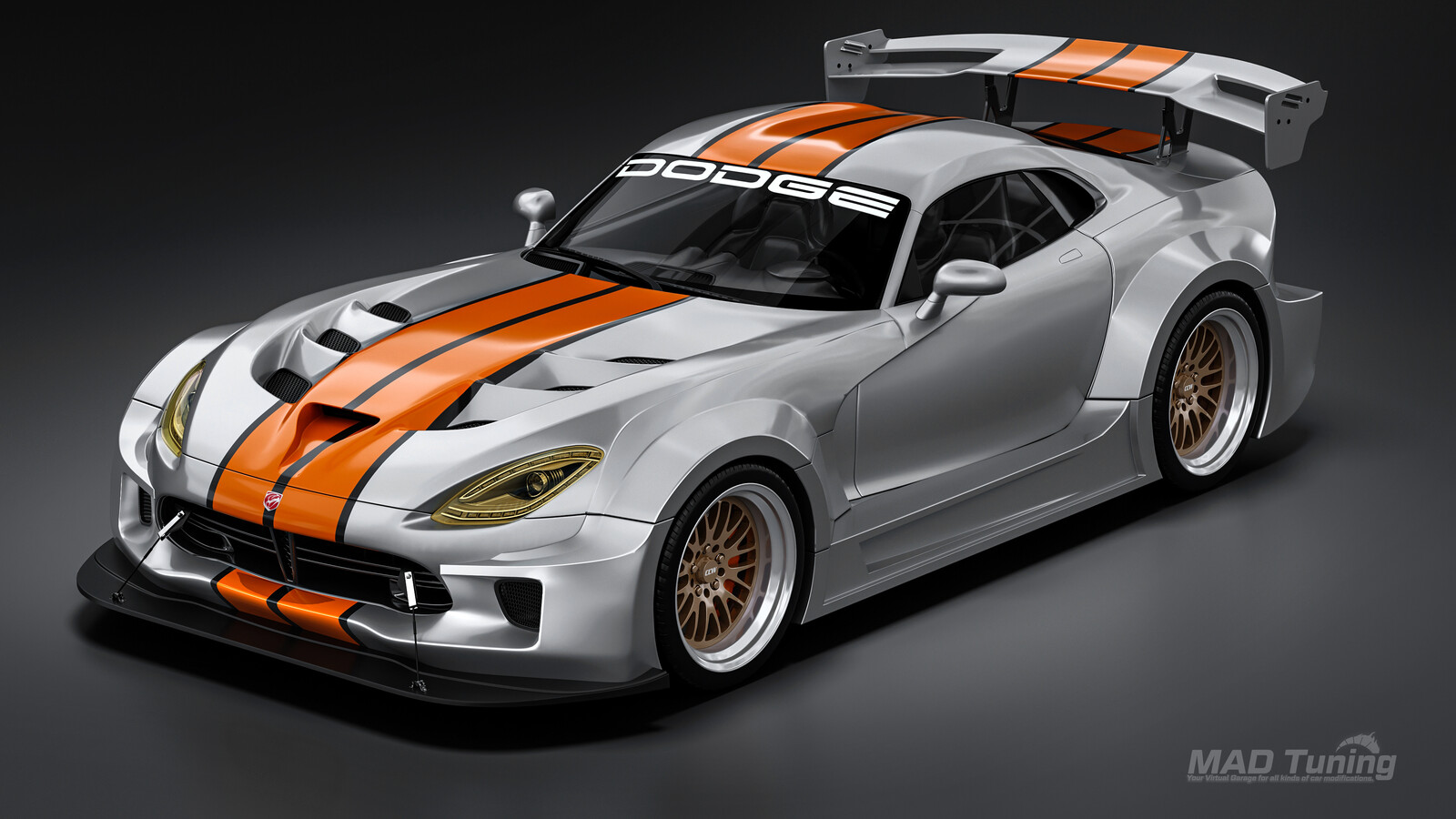 Dodge Viper ACR 2016 custom racing wide body kit - different color scheme