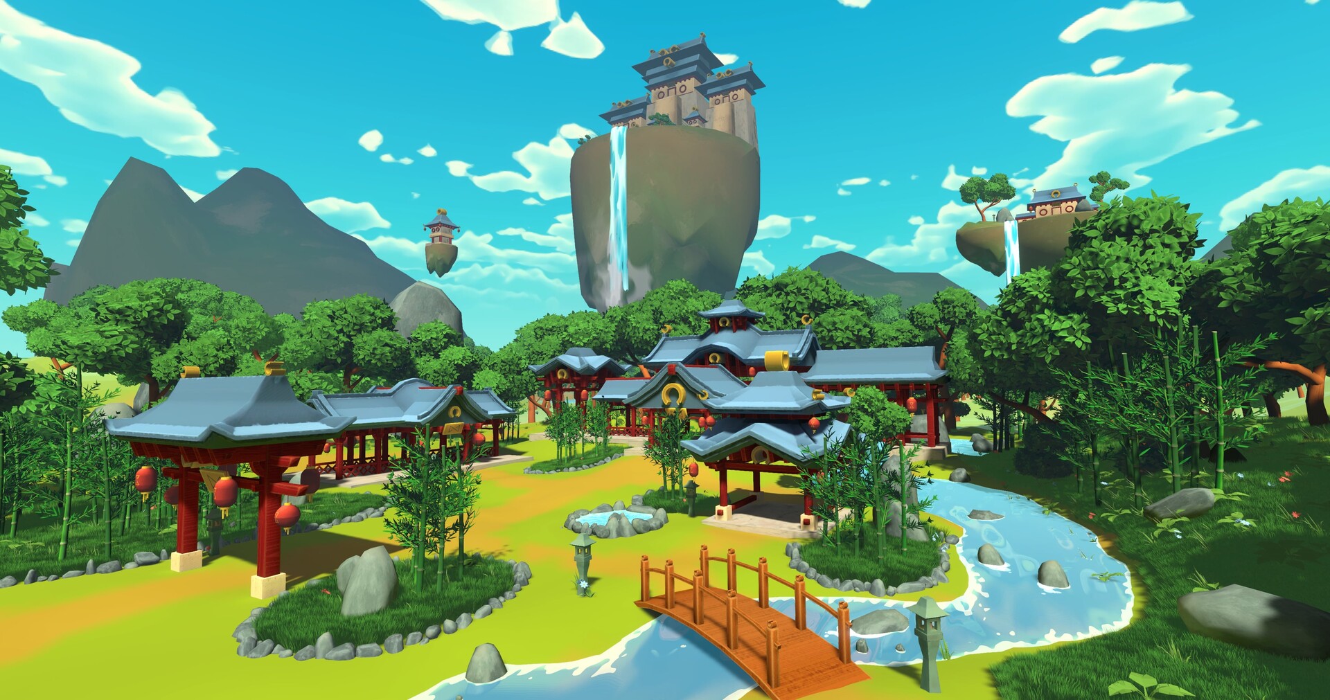 ArtStation - Stylized ancient Chinese game scene