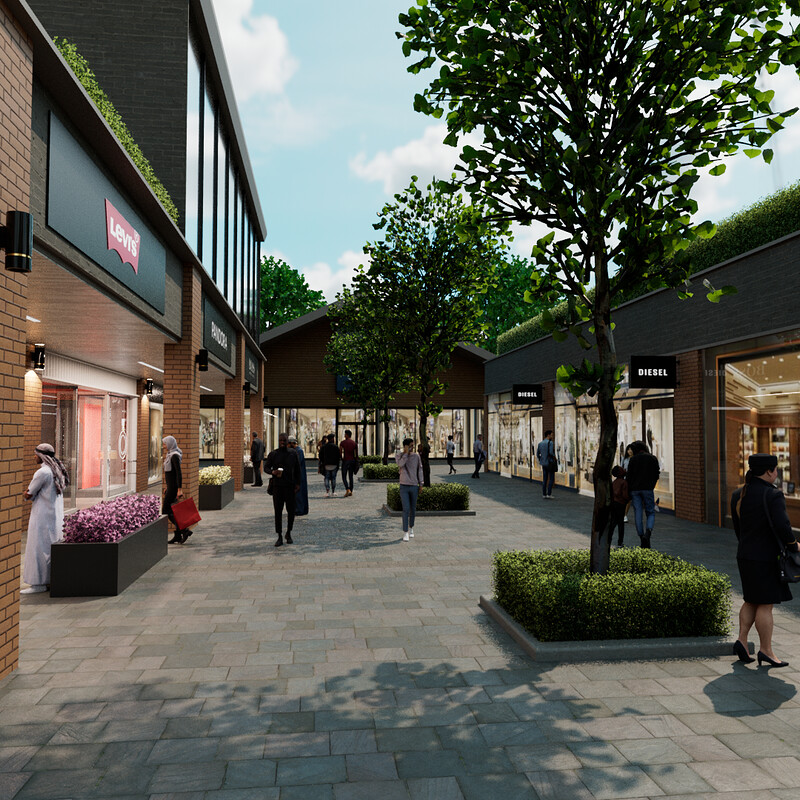 Outdoor retail park digital Store Concept