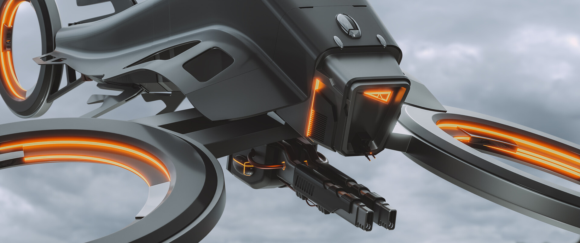 ArtStation Hard Surface Drone Design in Blender (use tutorial)