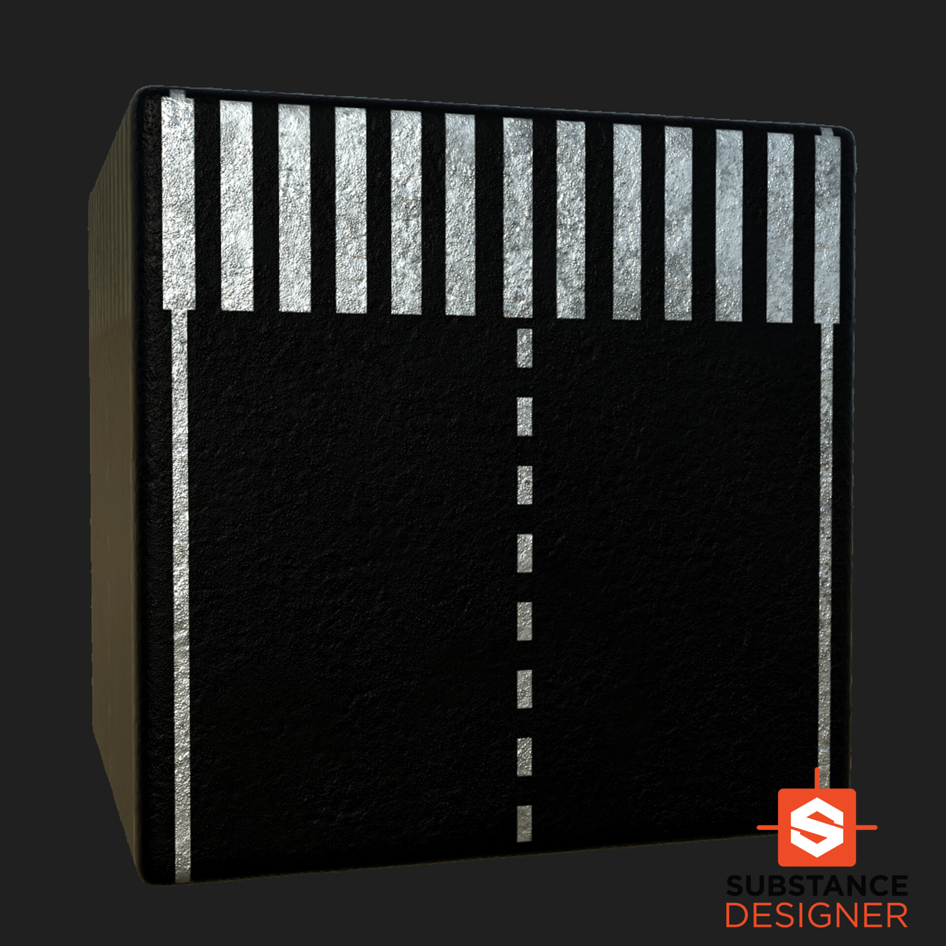 ArtStation Blacktop Road w/Crosswalk