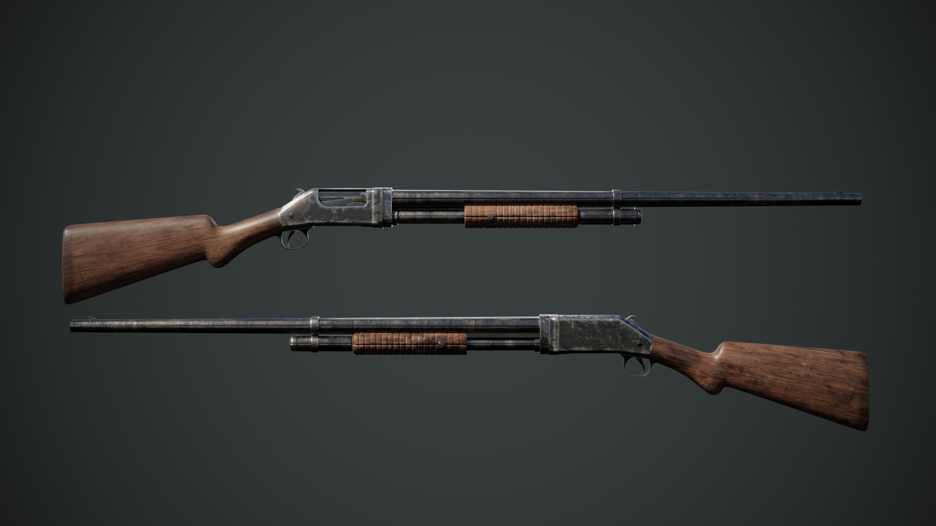 ArtStation - Winchester M1897 C 3D Model