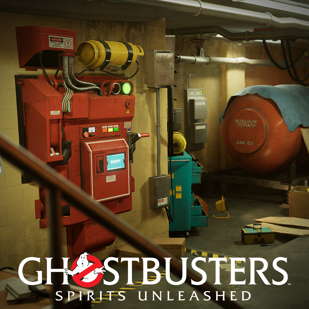 ArtStation Ghostbusters Spirits Unleashed Lighting Firehouse