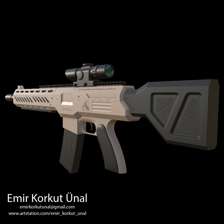 ArtStation - AR-018 Concept Rifle