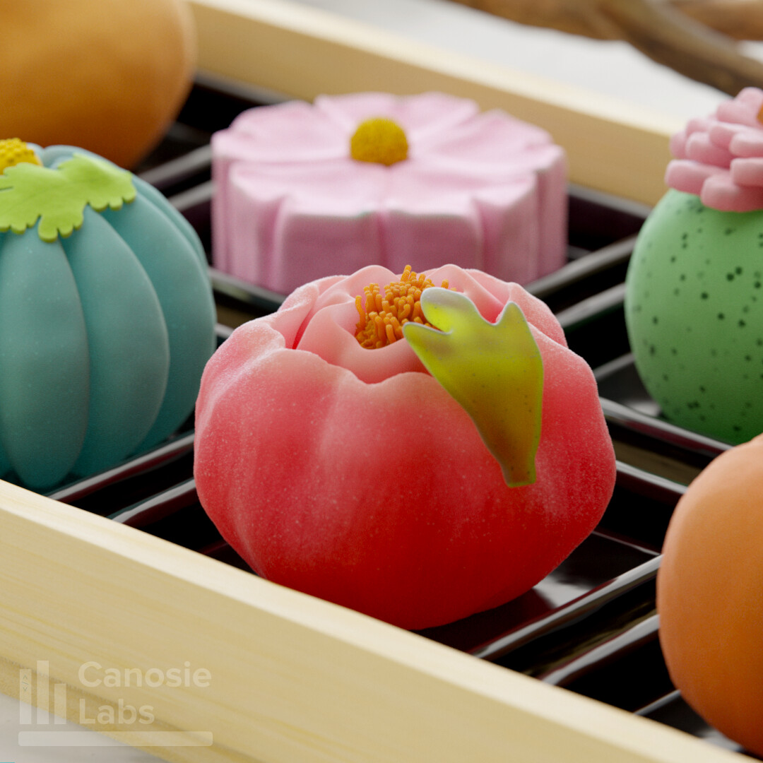 ArtStation - Japanese Confectionery (wagashi) In Blender (dessert, Sweets)