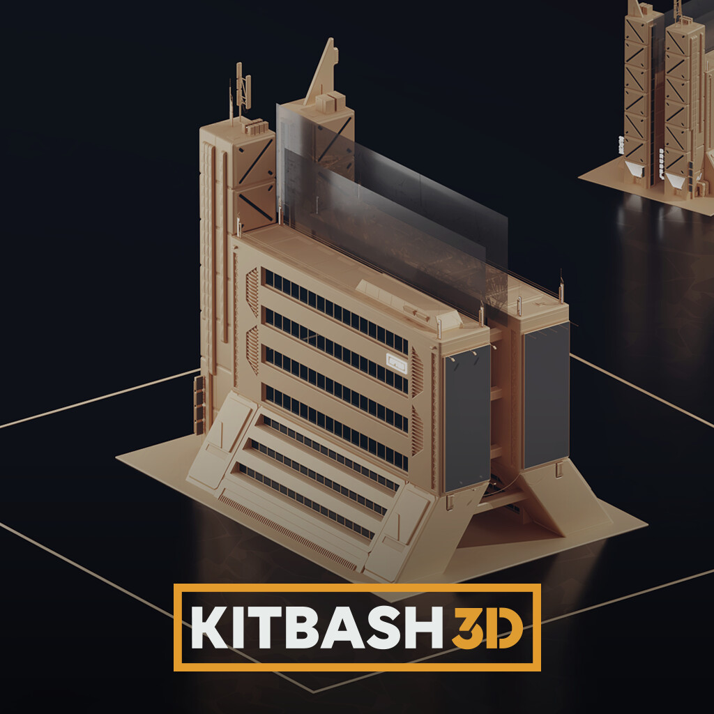 ArtStation - 106. Kitbash3d Cyberpunk Minikit Cover.