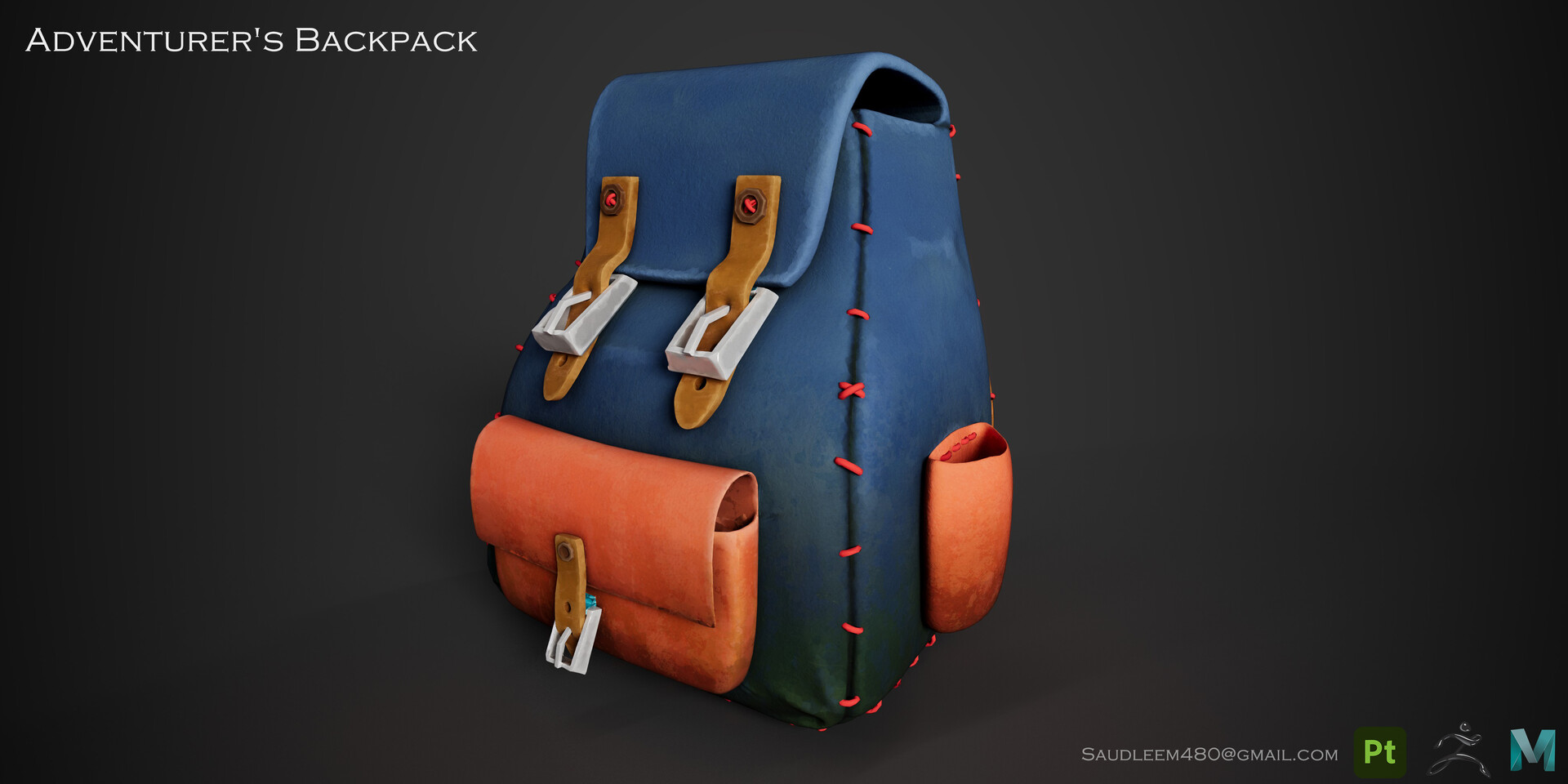 ArtStation - Stylized Adventurer's Backpack